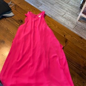 Neon pink dress